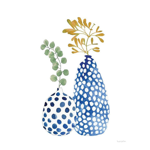Modern Nature I White Modern Wood Framed Art Print by Charro, Mercedes Lopez