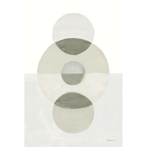 In Between II Neutral White Modern Wood Framed Art Print by Nai, Danhui