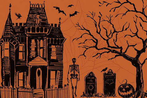 Haunted I White Modern Wood Framed Art Print with Double Matting by Tavoletti, Anne