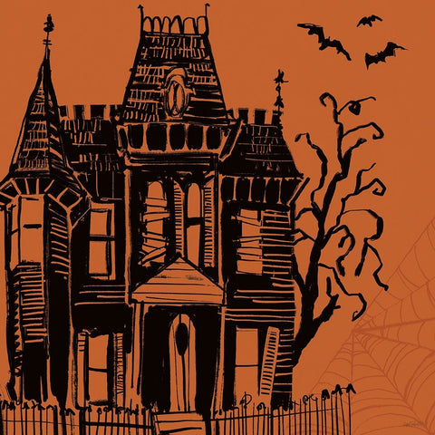 Haunted IV Black Ornate Wood Framed Art Print with Double Matting by Tavoletti, Anne