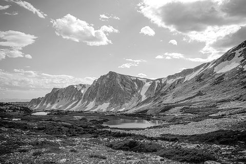 Wyoming Wonder Black Modern Wood Framed Art Print by Larson, Nathan