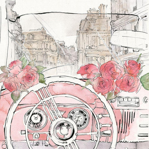 Vintage Travel II White Modern Wood Framed Art Print by Tavoletti, Anne