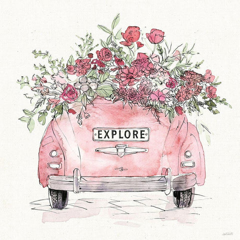 Vintage Travel IV Black Modern Wood Framed Art Print by Tavoletti, Anne