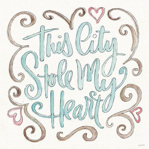 Vintage Travel VII Gold Ornate Wood Framed Art Print with Double Matting by Tavoletti, Anne