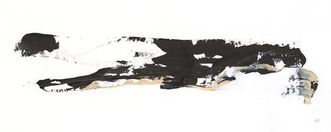 Scraping By II Black Modern Wood Framed Art Print by Paschke, Chris