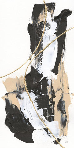 Composite IV Black Ornate Wood Framed Art Print with Double Matting by Paschke, Chris