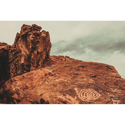 Welcome IV Gold Ornate Wood Framed Art Print with Double Matting by Larson, Nathan