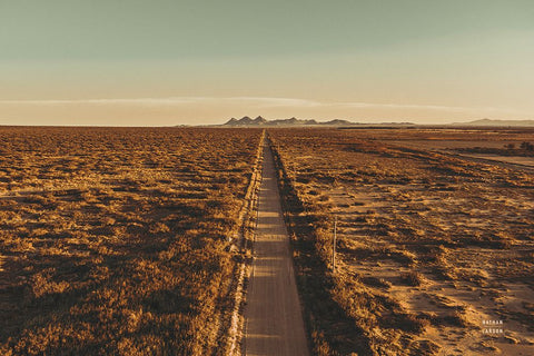 Welcome VI White Modern Wood Framed Art Print with Double Matting by Larson, Nathan