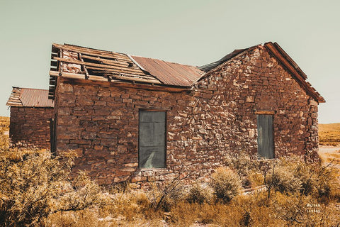 Welcome VII Black Ornate Wood Framed Art Print with Double Matting by Larson, Nathan