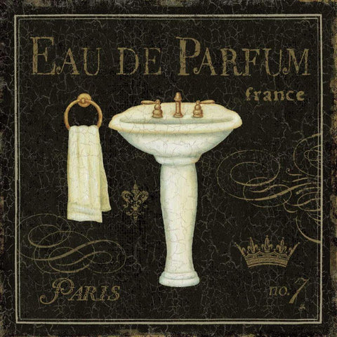 Bain de Luxe III White Modern Wood Framed Art Print with Double Matting by Brissonnet, Daphne