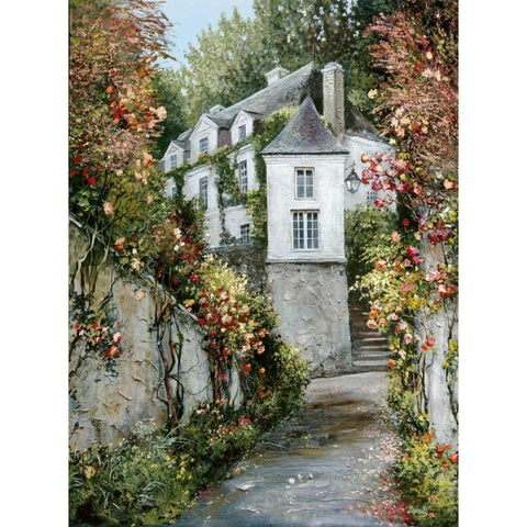 Regency HouseLucerne Black Modern Wood Framed Art Print by Duvall, Roger