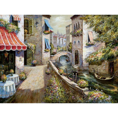 Venezia Petite II White Modern Wood Framed Art Print by Mancini, Gianni
