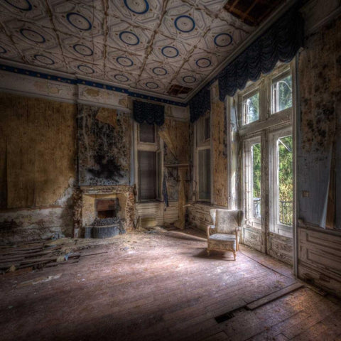 Hotel rouge White Modern Wood Framed Art Print by Sneeuw, Ivo