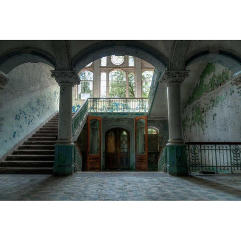 Beelitz sanatorium Black Modern Wood Framed Art Print by Sneeuw, Ivo