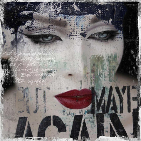 Regrets II Black Modern Wood Framed Art Print by Baker, Micha