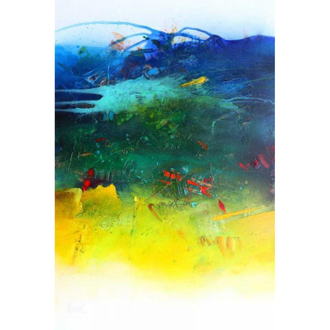Der Fluss des Lebens Gold Ornate Wood Framed Art Print with Double Matting by Hansl, Alfred