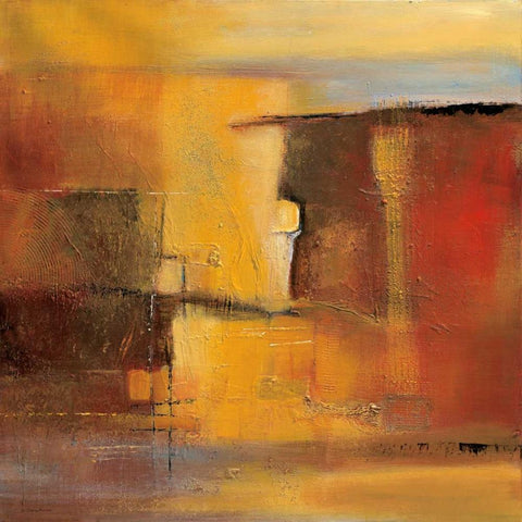 Sunset White Modern Wood Framed Art Print by Danckaert, Bea