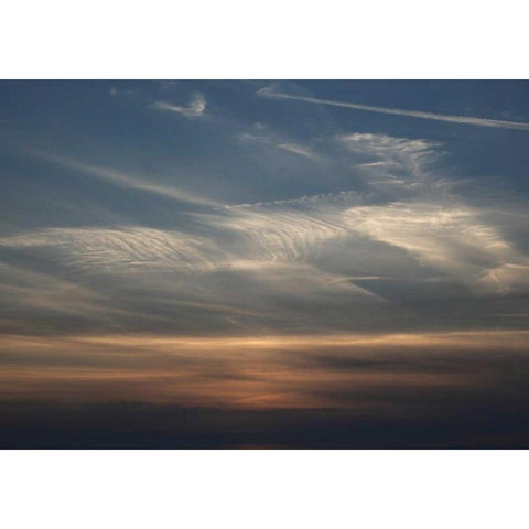 Stille Black Modern Wood Framed Art Print with Double Matting by Paprotny, Bogdan