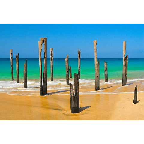 Der Alte Steg von Vila do Maio I Black Modern Wood Framed Art Print with Double Matting by Dürmer, Florian