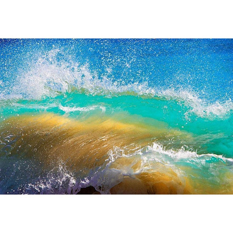Shorebreak Black Modern Wood Framed Art Print with Double Matting by Dürmer, Florian