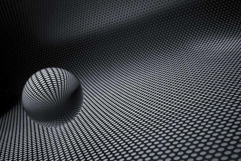 Glaskugelspiel I White Modern Wood Framed Art Print with Double Matting by Rossmeissl, Gerhard