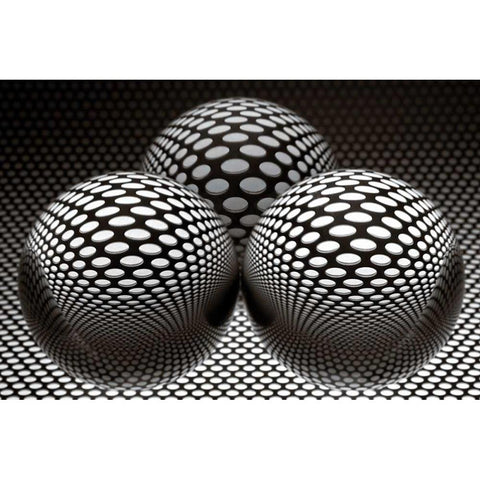 Glaskugelspiel III Black Modern Wood Framed Art Print by Rossmeissl, Gerhard