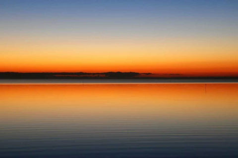 Horizont White Modern Wood Framed Art Print with Double Matting by Rossmeissl, Gerhard