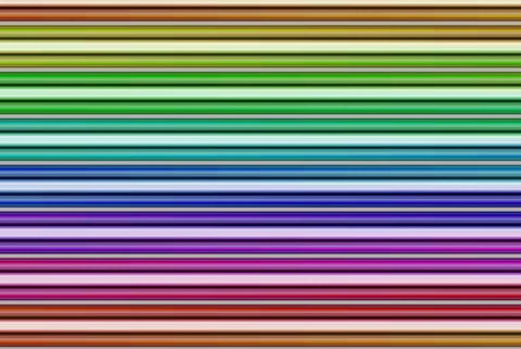 Color Lines II White Modern Wood Framed Art Print with Double Matting by Rossmeissl, Gerhard