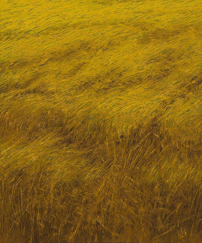 Der Roggen White Modern Wood Framed Art Print with Double Matting by Li, Heng