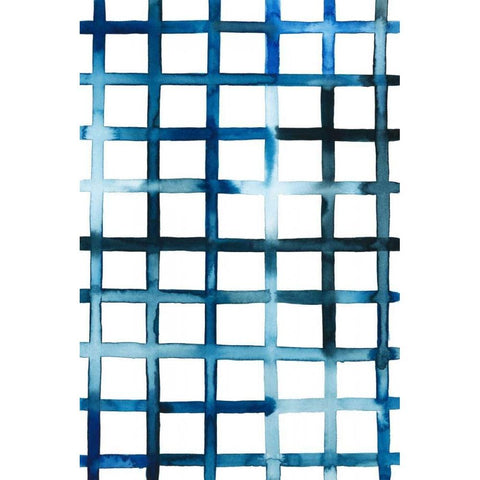 Watercolor Bleed Pattern II Black Modern Wood Framed Art Print with Double Matting by Popp, Grace