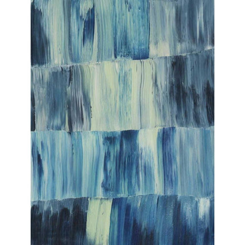 Aurora Blues I White Modern Wood Framed Art Print by Popp, Grace