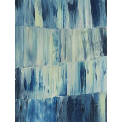 Aurora Blues II Gold Ornate Wood Framed Art Print with Double Matting by Popp, Grace