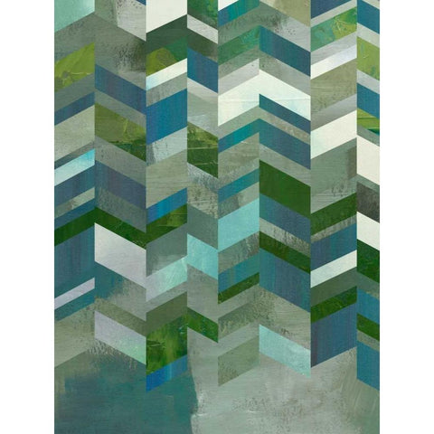 Ocean Elements II Black Modern Wood Framed Art Print with Double Matting by Zarris, Chariklia