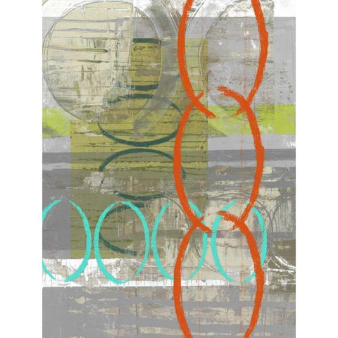 Linking I Black Modern Wood Framed Art Print by Goldberger, Jennifer
