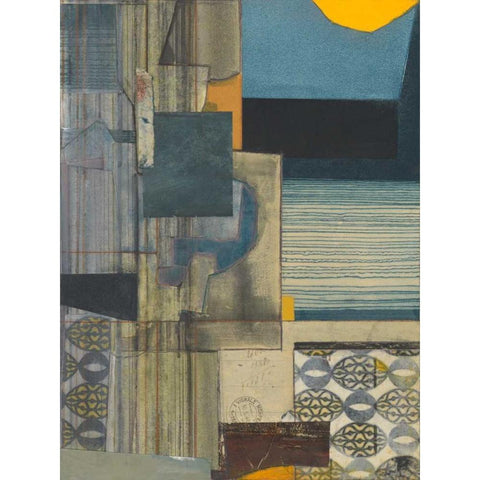 Journeymans Papers I White Modern Wood Framed Art Print by Delamater, Rob