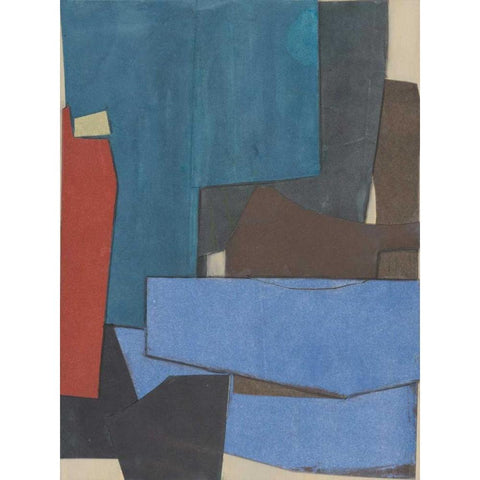 Journeymans Papers III White Modern Wood Framed Art Print by Delamater, Rob