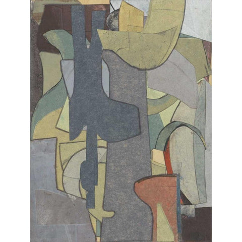 Journeymans Papers IV Black Modern Wood Framed Art Print with Double Matting by Delamater, Rob