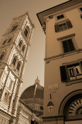Architettura di Italia II White Modern Wood Framed Art Print with Double Matting by Perkins, Greg