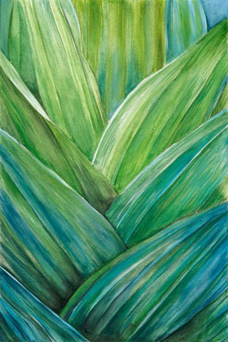 Tropical Crop IV Black Ornate Wood Framed Art Print with Double Matting by Wang, Melissa