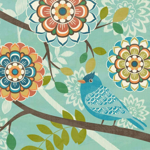 Flock Together IV White Modern Wood Framed Art Print by Kappa, Diane