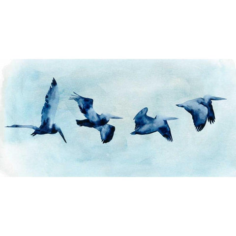 Coastal Covey II White Modern Wood Framed Art Print by Popp, Grace