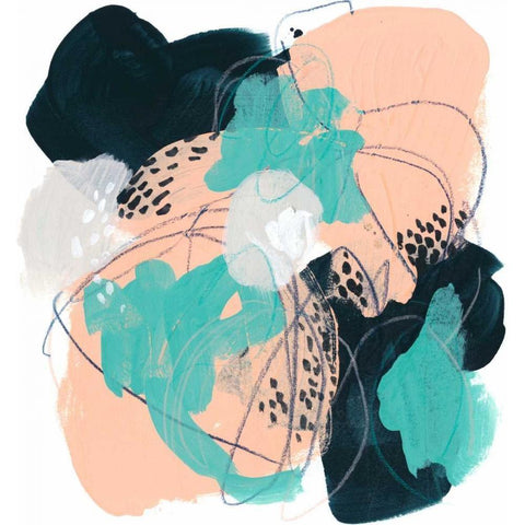 Torrent IV Gold Ornate Wood Framed Art Print with Double Matting by Vess, June Erica