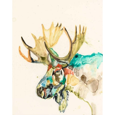 Hi Fi Wildlife IV Black Modern Wood Framed Art Print with Double Matting by Goldberger, Jennifer