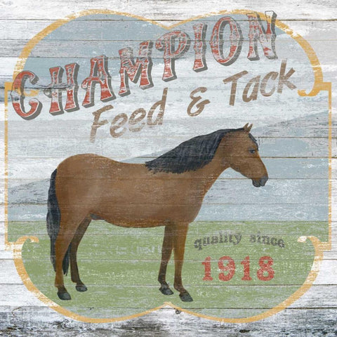 Farm Supply I Black Modern Wood Framed Art Print with Double Matting by Vess, June Erica