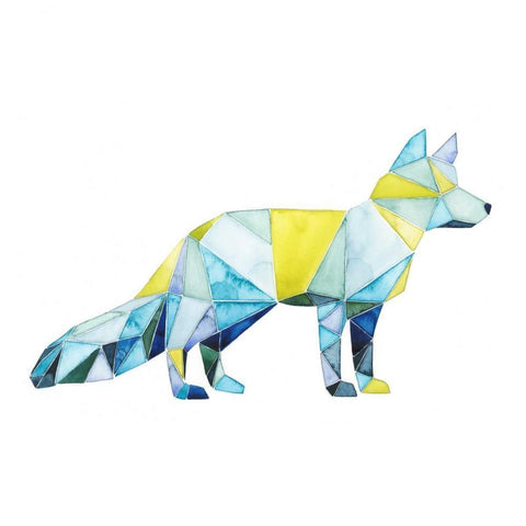 Geo Animal IV White Modern Wood Framed Art Print by Popp, Grace