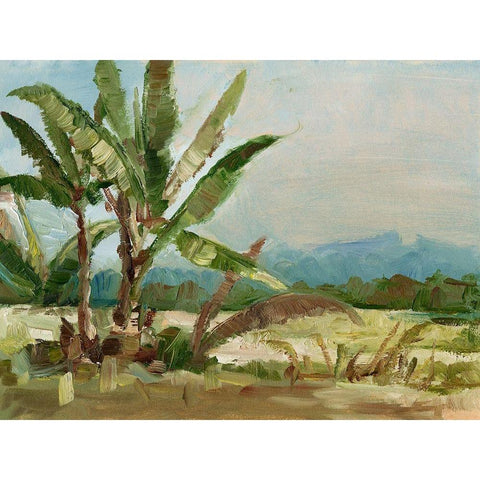 Southern Palms I Black Modern Wood Framed Art Print by Harper, Ethan