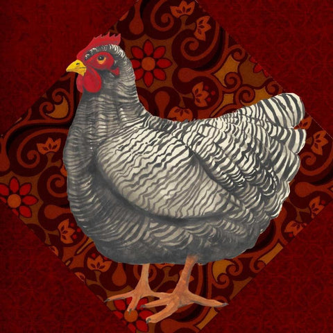 Yard Bird IV White Modern Wood Framed Art Print with Double Matting by Popp, Grace