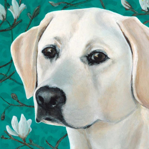 Dlynns Dogs - Magnolia Black Modern Wood Framed Art Print with Double Matting by Roll, Dylnn