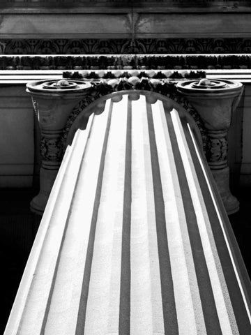 Structural Details I White Modern Wood Framed Art Print with Double Matting by Pica, Jeff