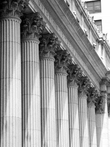 Structural Details VIII White Modern Wood Framed Art Print with Double Matting by Pica, Jeff